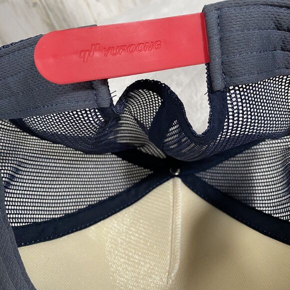 Columbia Trucker Hat Adjustable Mesh Snapback Blue Red Outdoors Is For Everyone - Picture 6 of 8